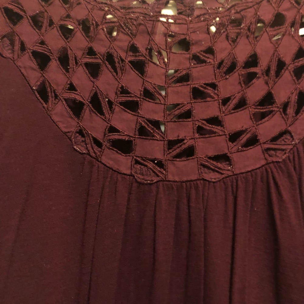 Burgundy Crop Top